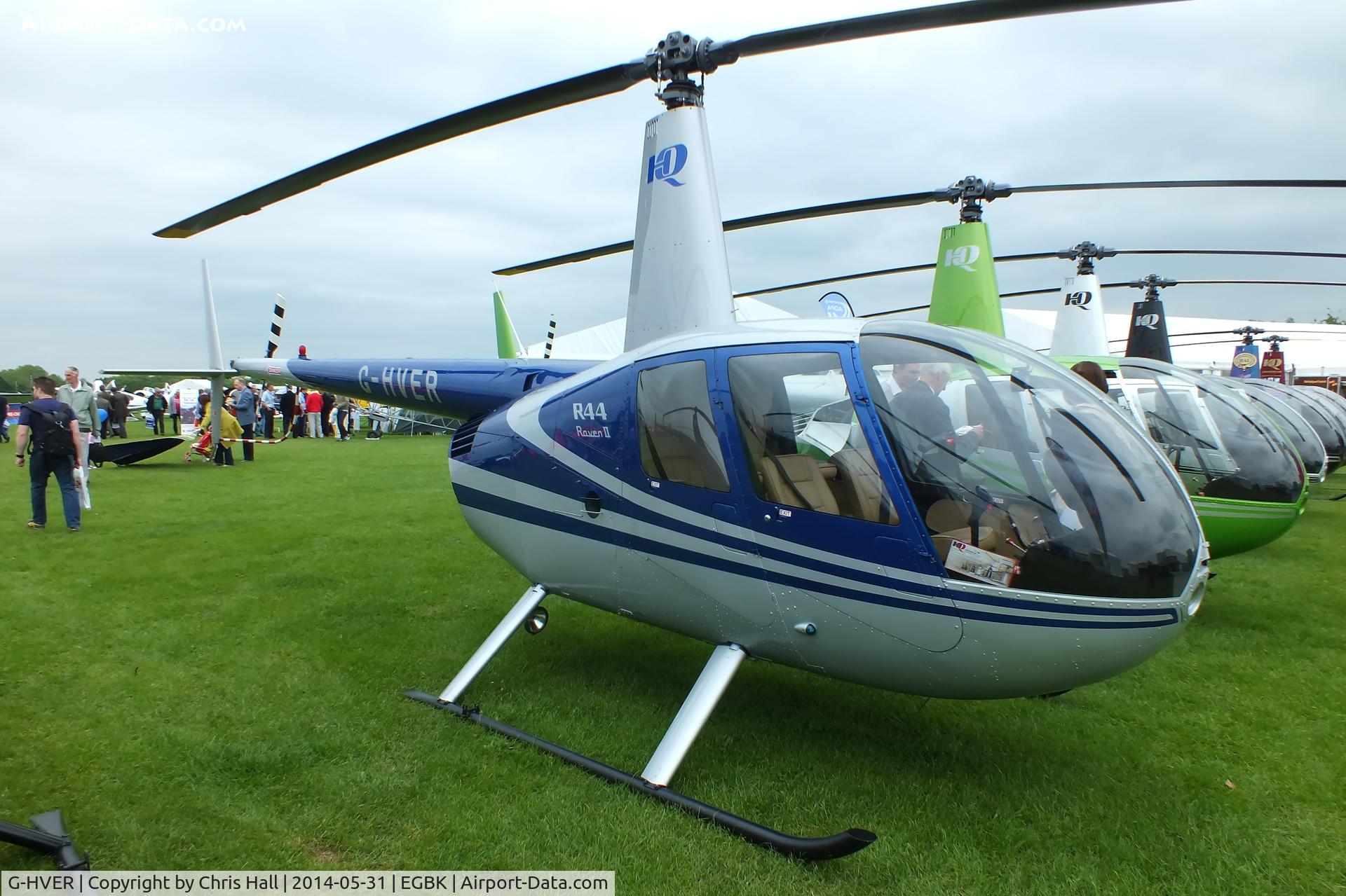 G-HVER, 2007 Robinson R44 Raven II C/N 11754, at AeroExpo 2014
