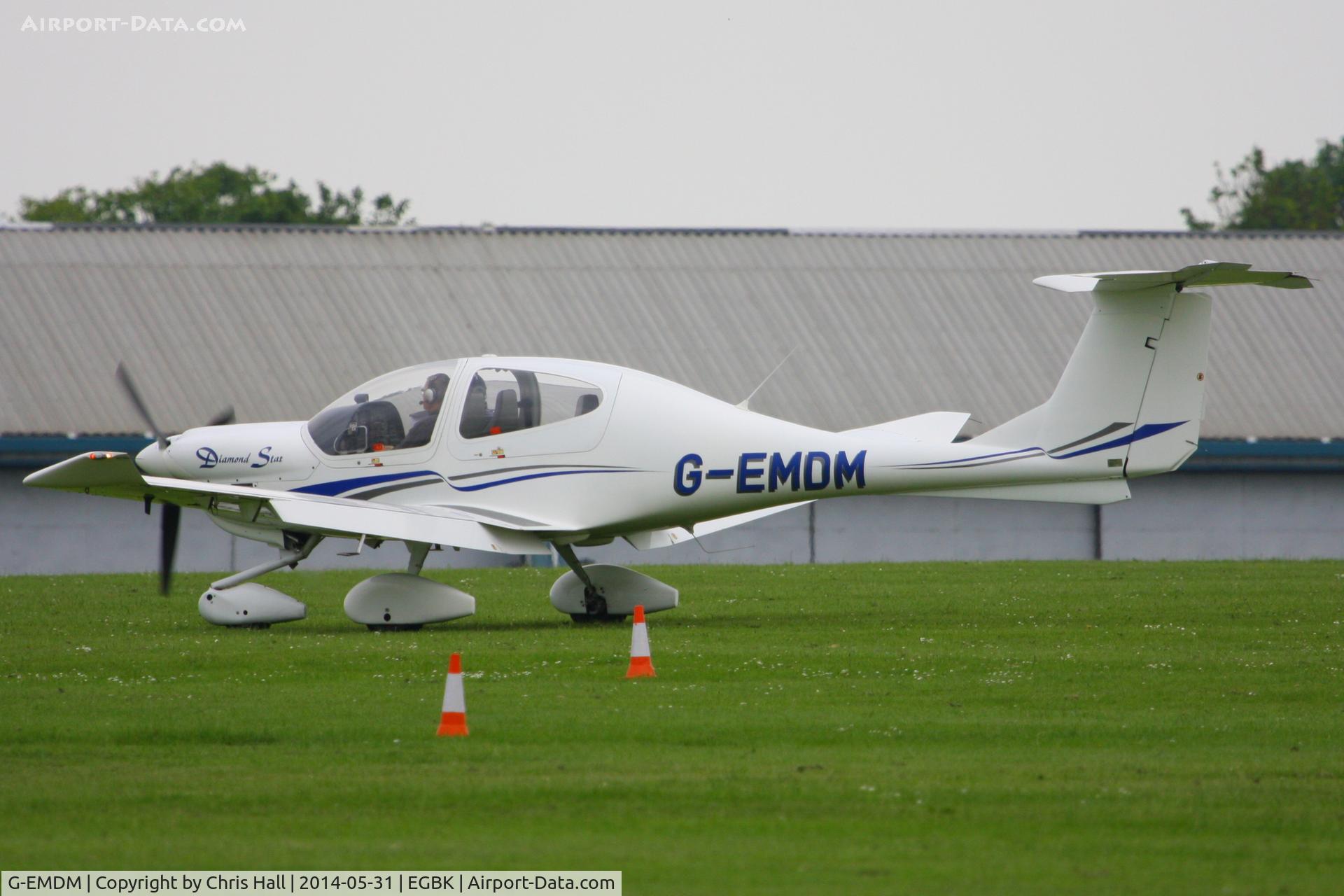 G-EMDM, 2000 Diamond DA-40 Diamond Star C/N 40.009, at AeroExpo 2014