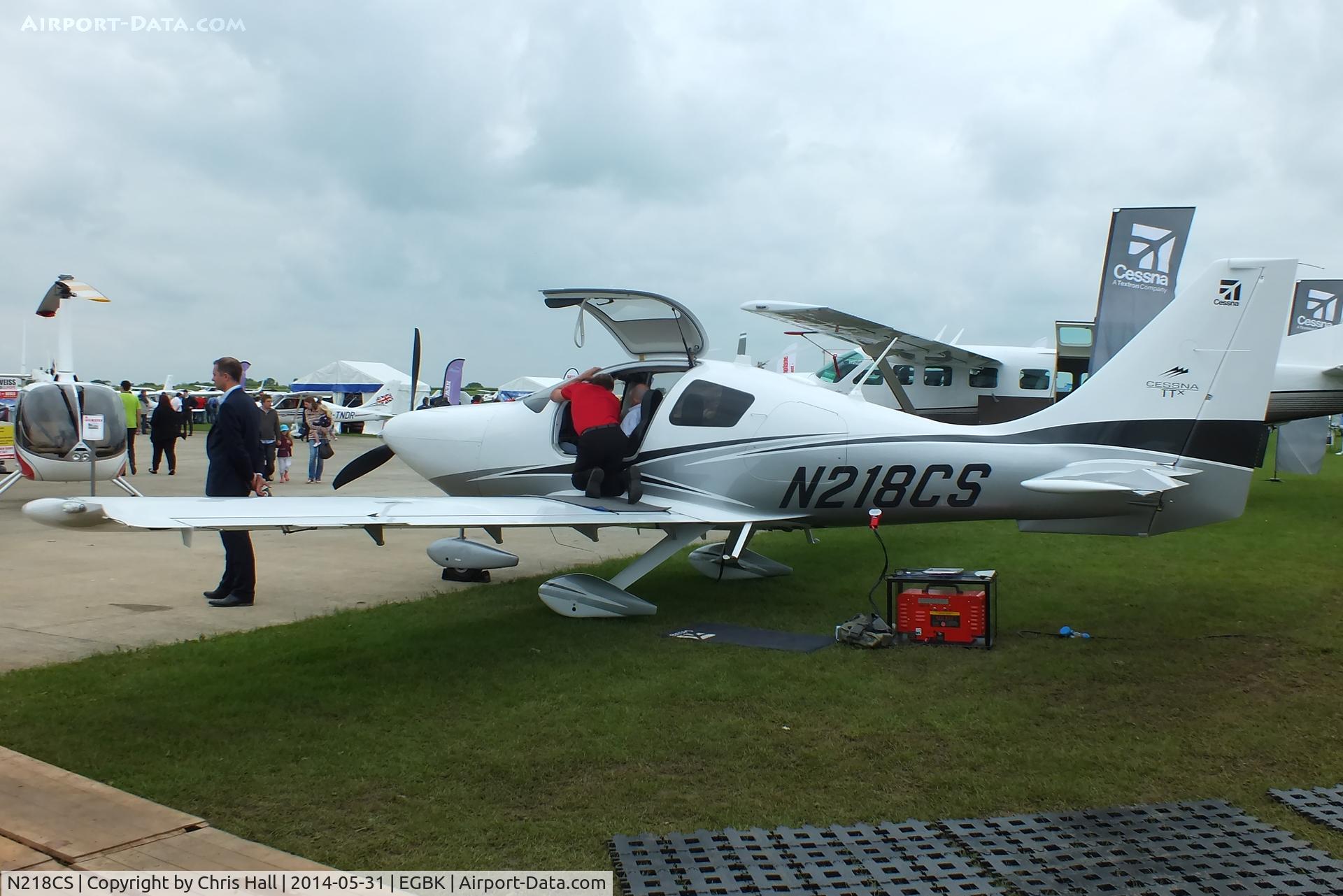 N218CS, 2013 Cessna T240 TTx C/N T24002012, at AeroExpo 2014