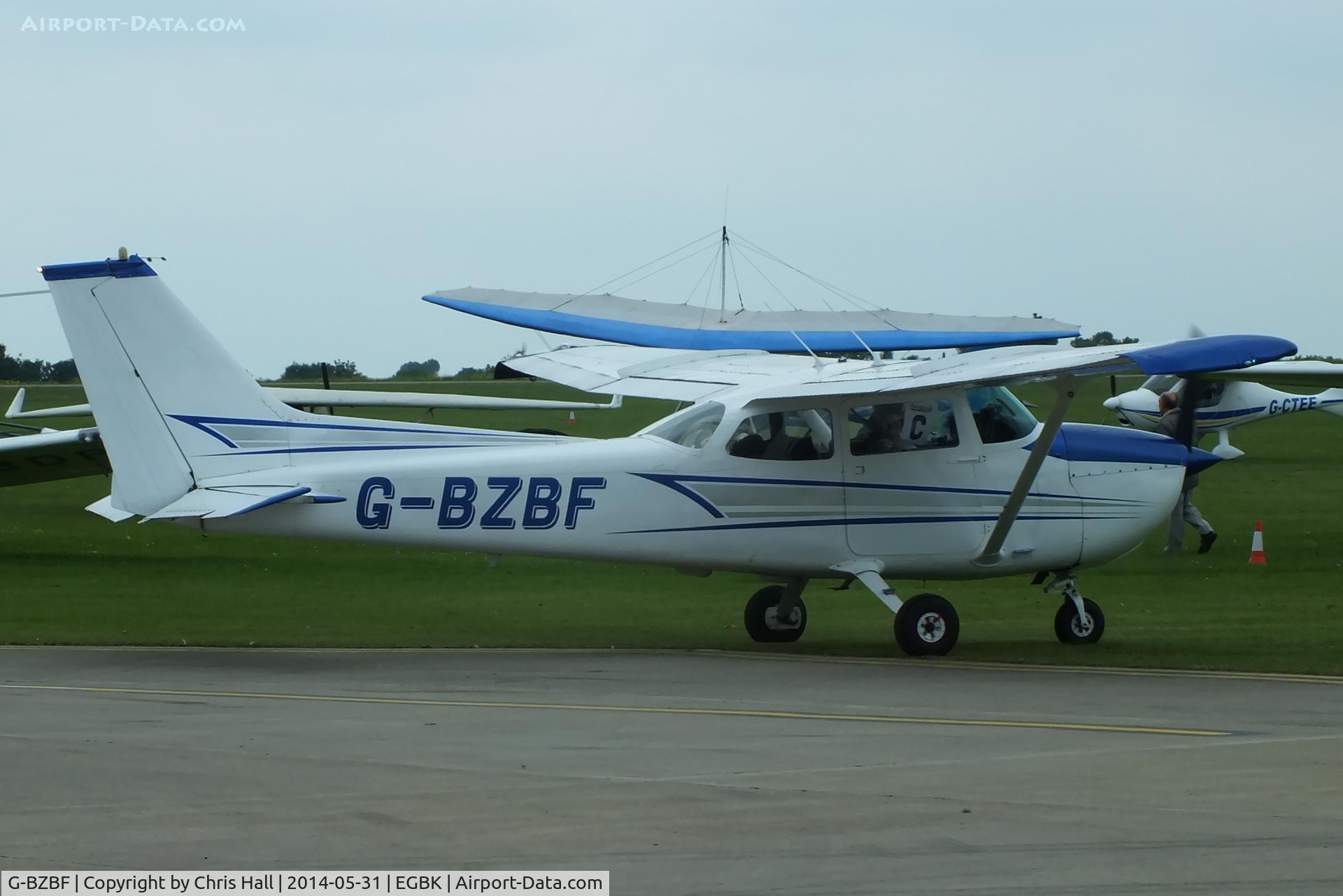 G-BZBF, 1974 Cessna 172M Skyhawk C/N 17262258, at AeroExpo 2014