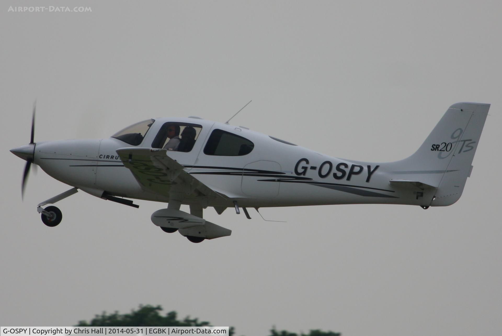 G-OSPY, 2005 Cirrus SR20 GTS C/N 1546, at AeroExpo 2014