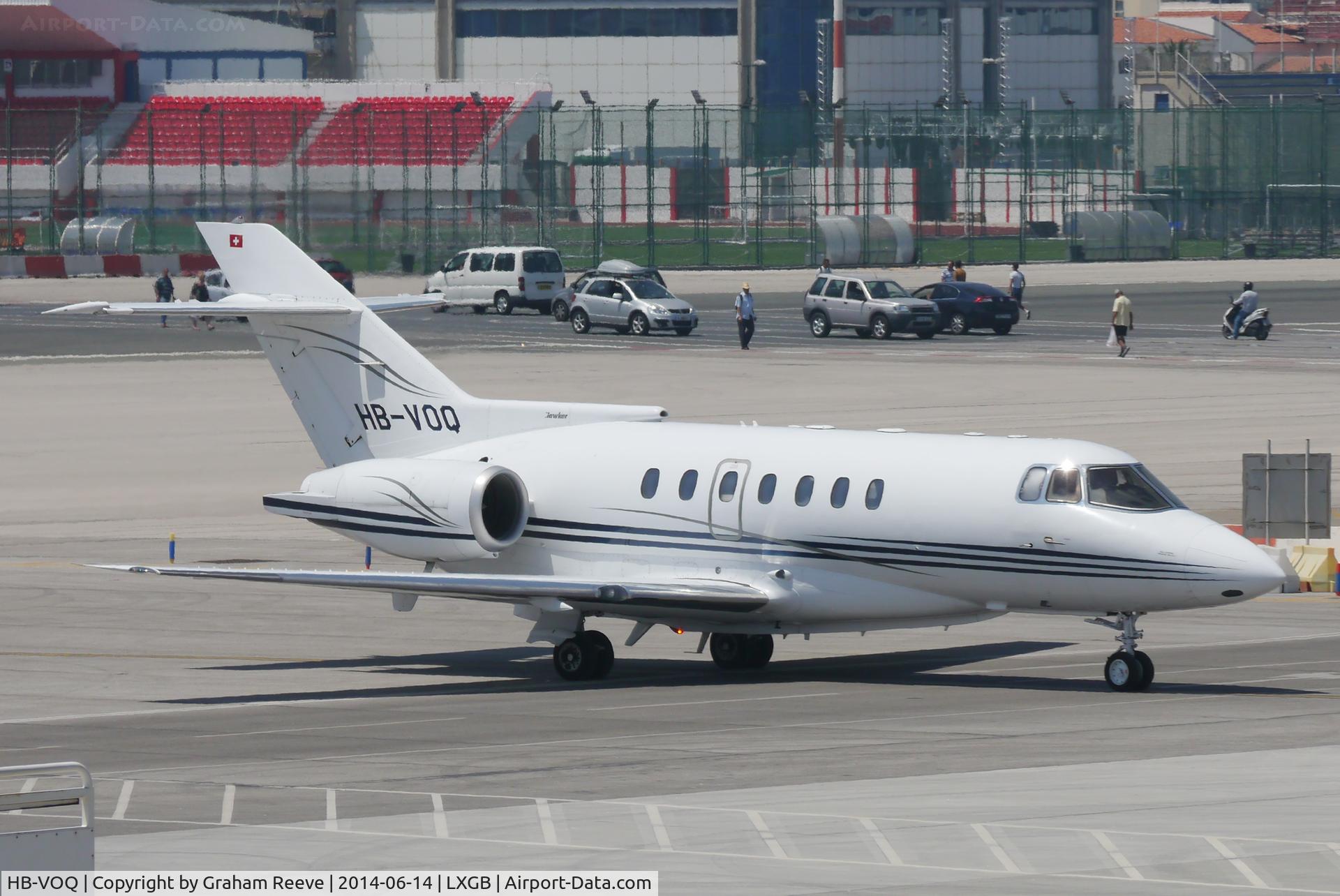 HB-VOQ, 1992 British Aerospace BAe.125-1000A C/N 259021, Just landed.