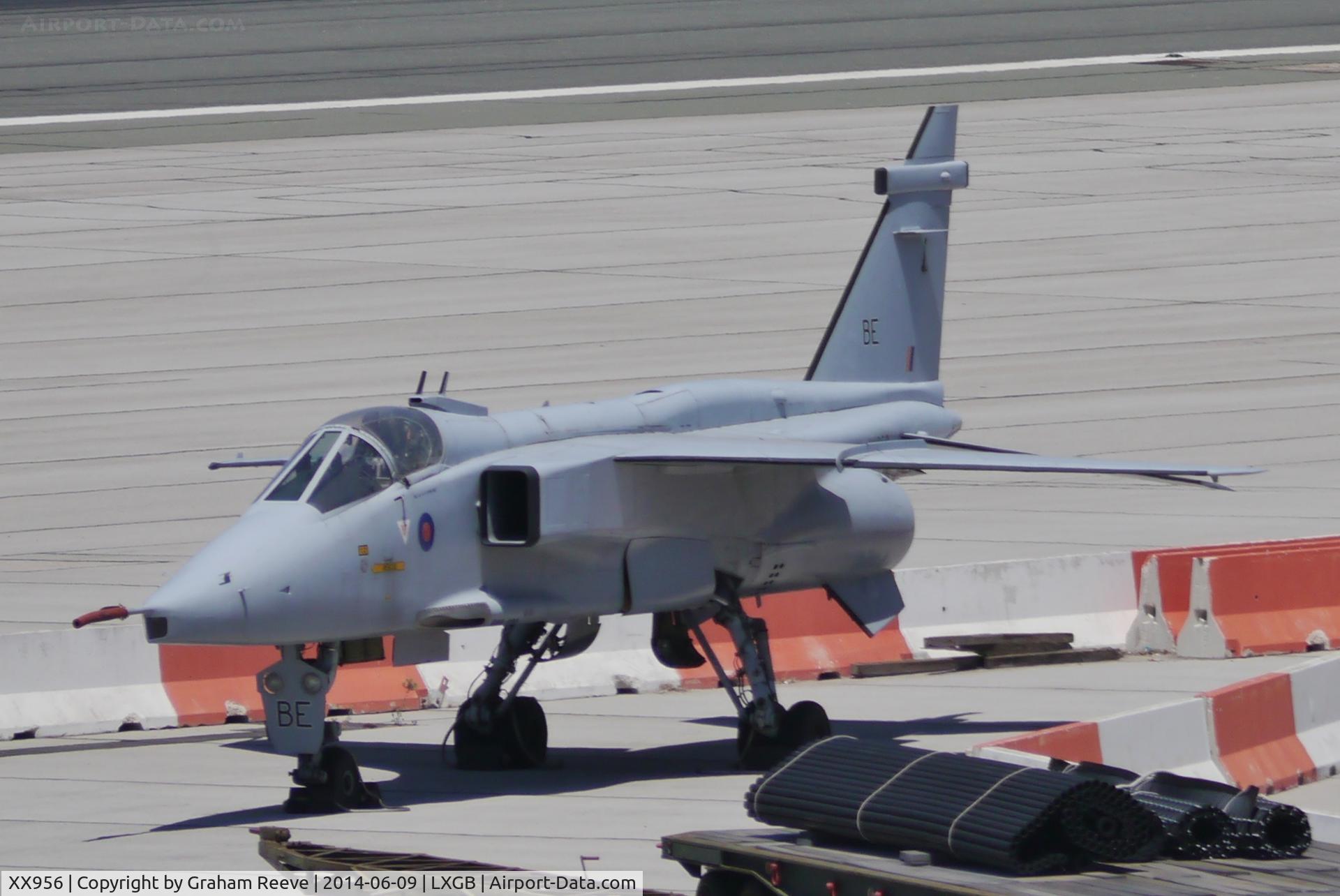 XX956, 1975 Sepecat Jaguar GR.1 C/N S.78, Parked at Gibraltar.