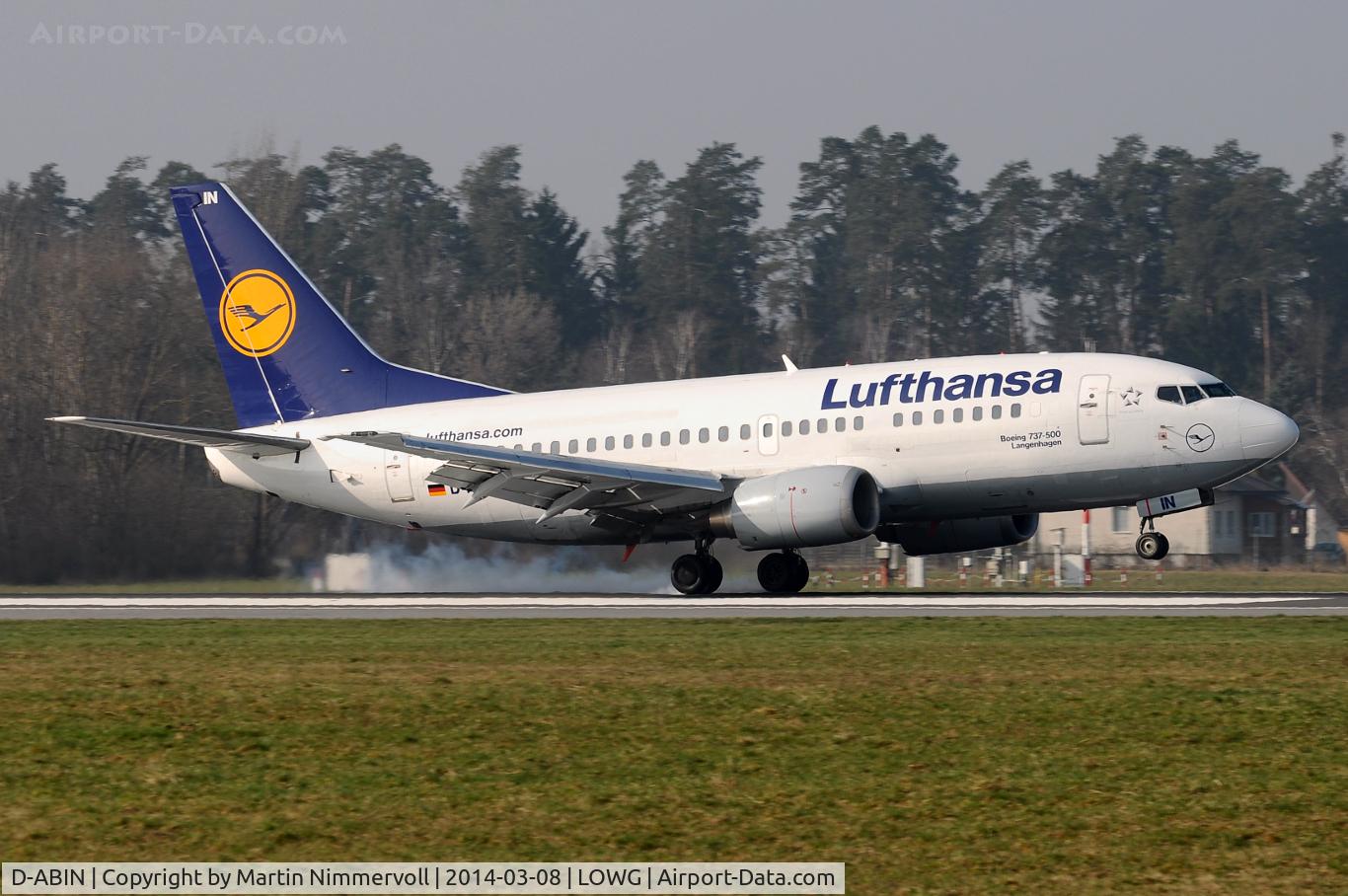 D-ABIN, 1991 Boeing 737-530 C/N 24938, Lufthansa