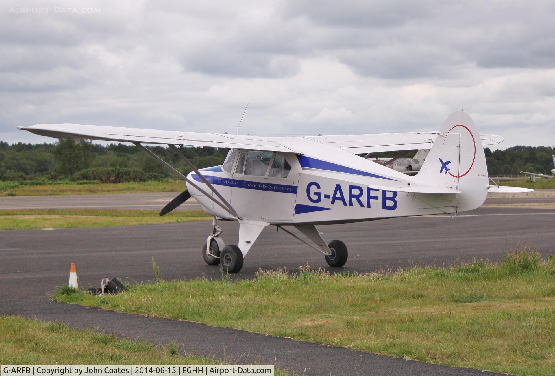 G-ARFB, 1960 Piper PA-22-150 Caribbean C/N 22-7518, At BHL