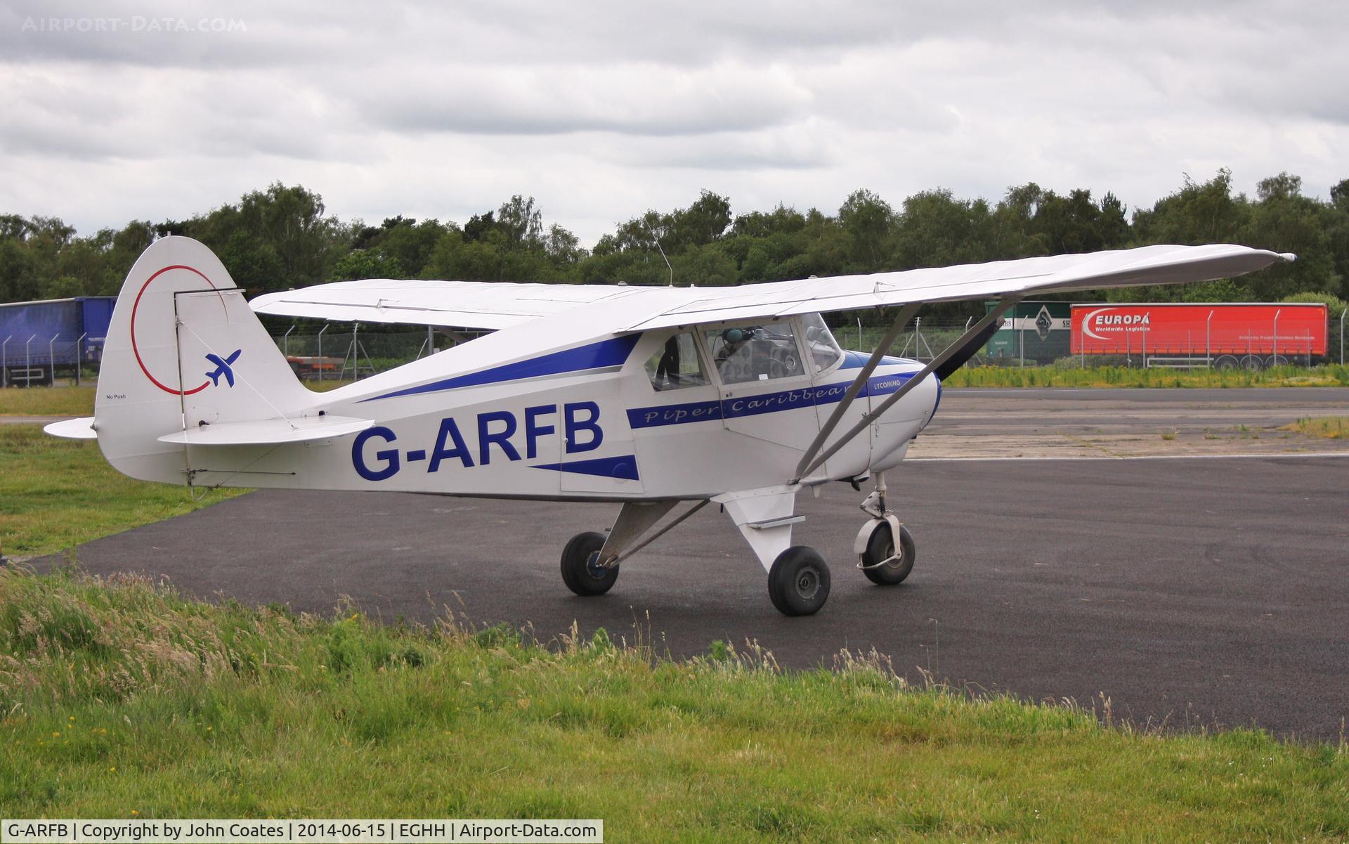 G-ARFB, 1960 Piper PA-22-150 Caribbean C/N 22-7518, At BHL