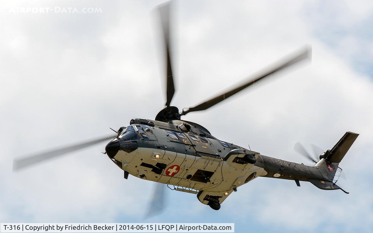 T-316, Aerospatiale TH89 Super Puma (AS-332M1) C/N 2334, display flight out of Phalsbourg Air Base
