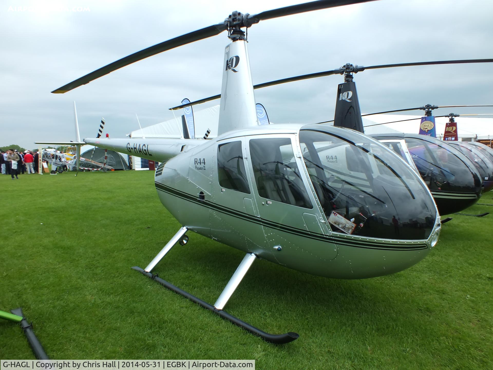 G-HAGL, 2008 Robinson R44 Raven II C/N 12403, at AeroExpo 2014