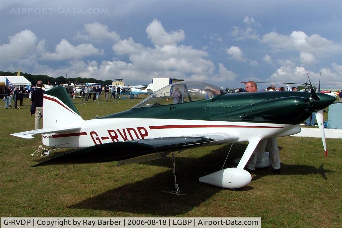 G-RVDP, 2004 Vans RV-4 C/N PFA 181-13416, Van's RV-4 [PFA 181-13416] Kemble~G 18/08/2006