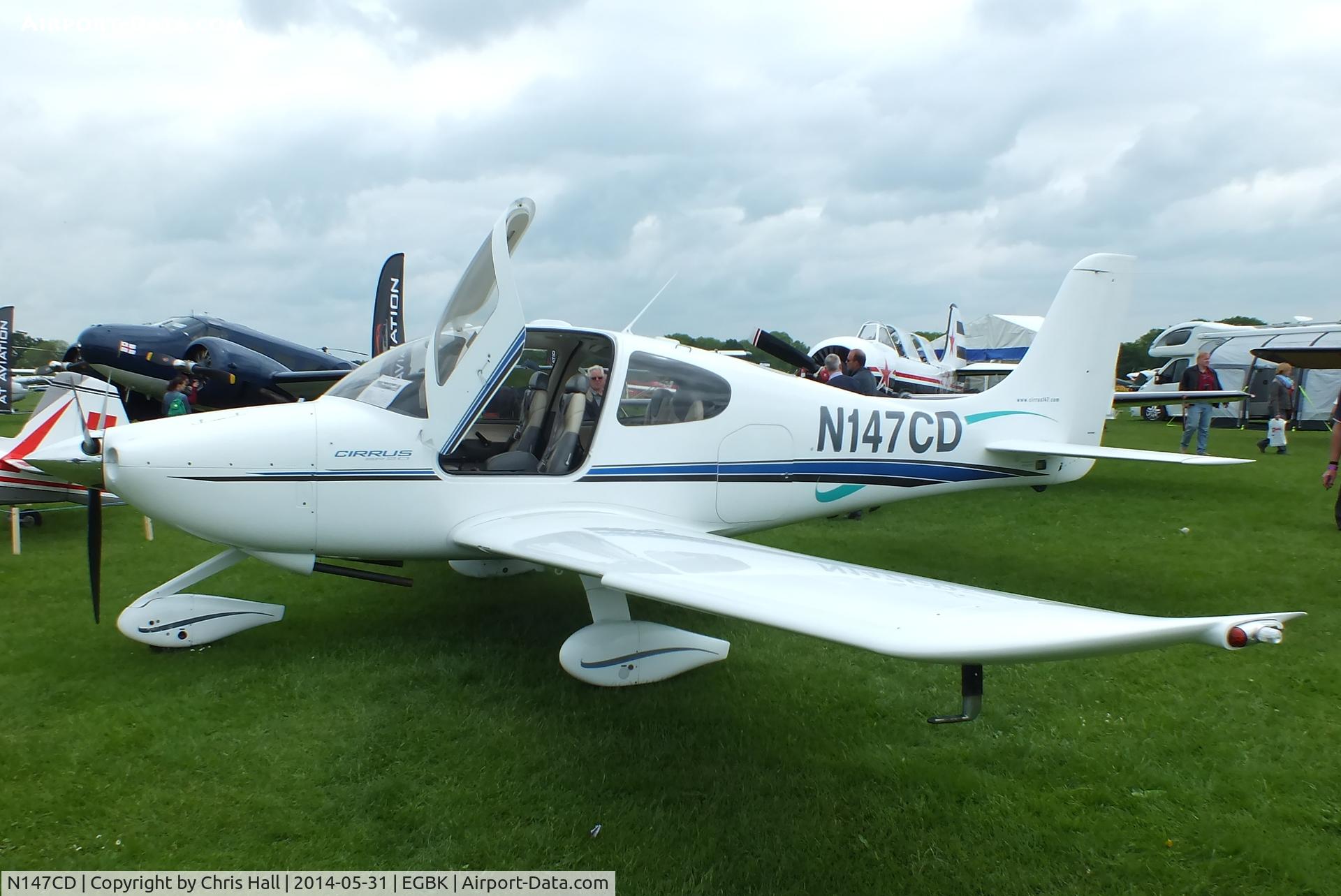 N147CD, 2000 Cirrus SR20 C/N 1043, at AeroExpo 2014