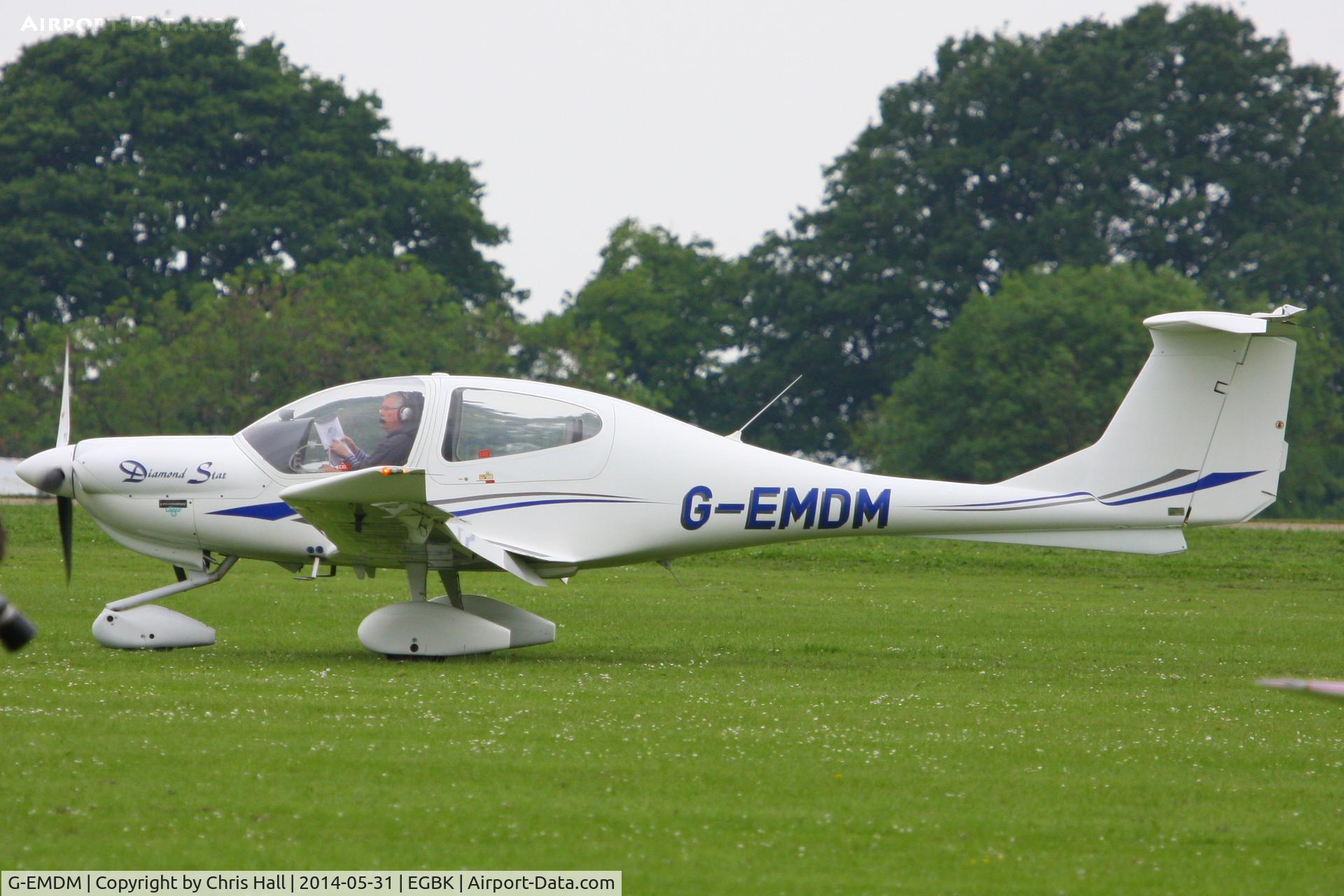 G-EMDM, 2000 Diamond DA-40 Diamond Star C/N 40.009, at AeroExpo 2014