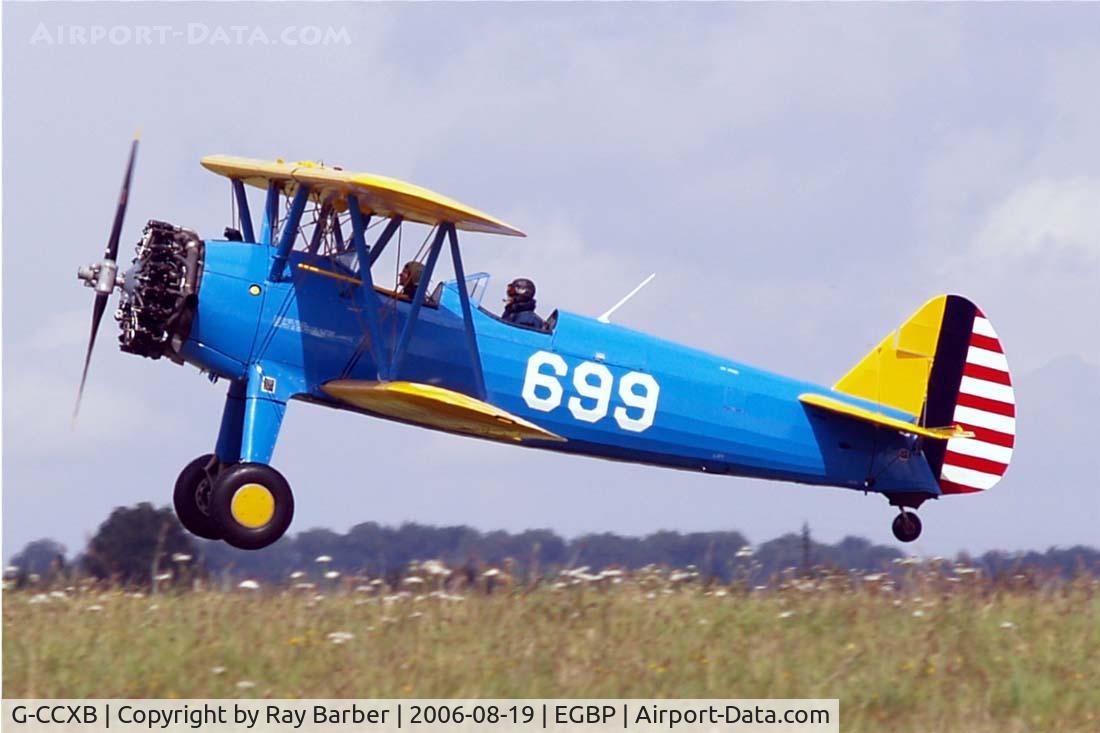 G-CCXB, 1942 Boeing A75L3 C/N 75-7854, Boeing Stearman N2S-3 Kaydet [75-7854] Kemble~G 19/08/2006