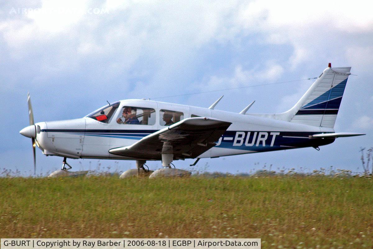 G-BURT, 1977 Piper PA-28-161 Cherokee Warrior II C/N 28-7716105, Piper PA-28-161 Cherokee Warrior II [28-7716105] Kemble~G 18/08/2006