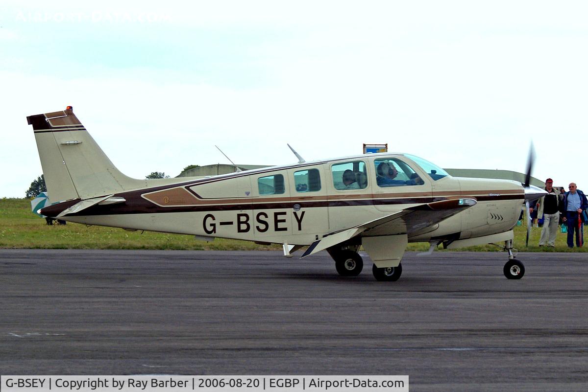 G-BSEY, 1981 Beech A36 Bonanza 36 C/N E-1873, Beech A36 Bonanza 36 [E-1873] Kemble~G 20/08/2006