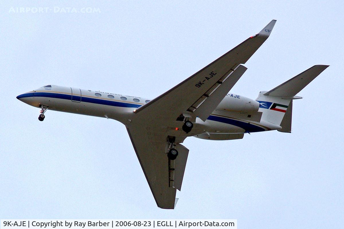 9K-AJE, 1999 Gulfstream Aerospace G-V Gulfstream V C/N 569, Gulfstream G5 [569] (Kuwait Airways) Home~G 23/08/2006