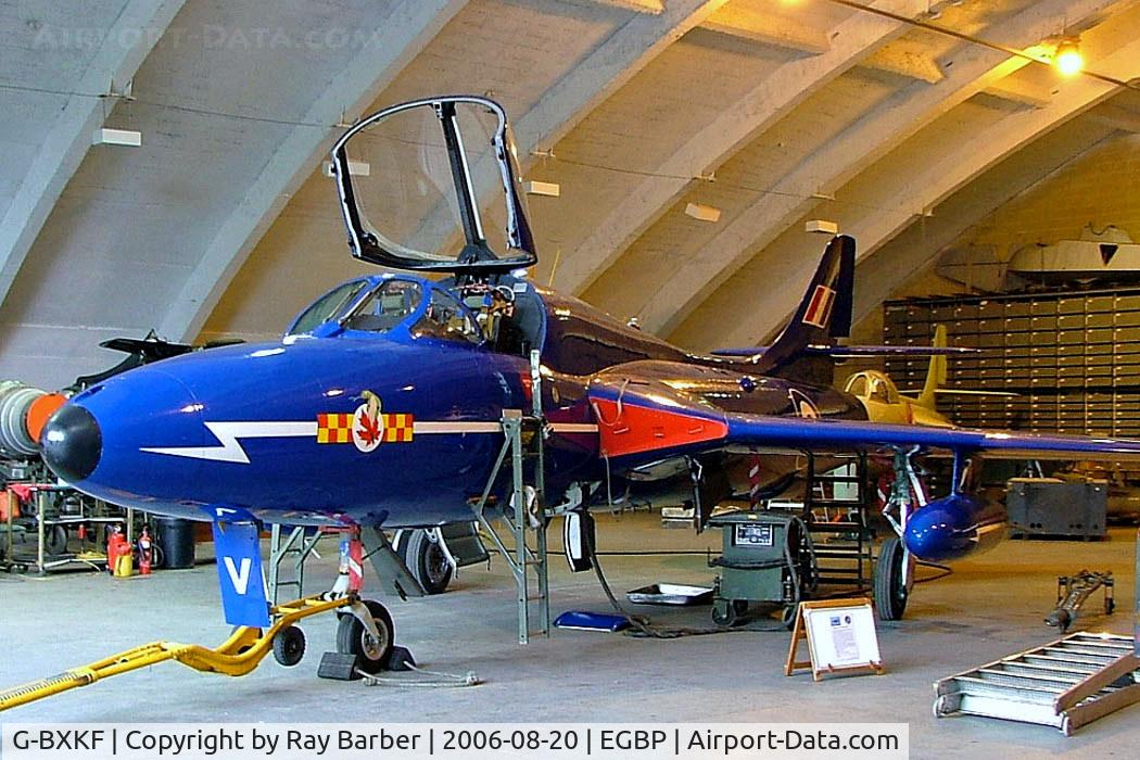 G-BXKF, 1958 Hawker Hunter T.7 C/N 41H/003315, Hawker Hunter T.7 [HABL003314] (Delta Jets) Kemble~G 20/08/2006