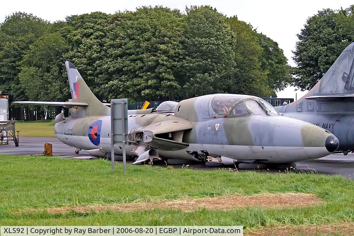 XL592, 1958 Hawker Hunter T.7 C/N 41H/693686, Hawker Hunter T.7 [41H/693743] (Delta Jets) Kemble~G 20/08/2006