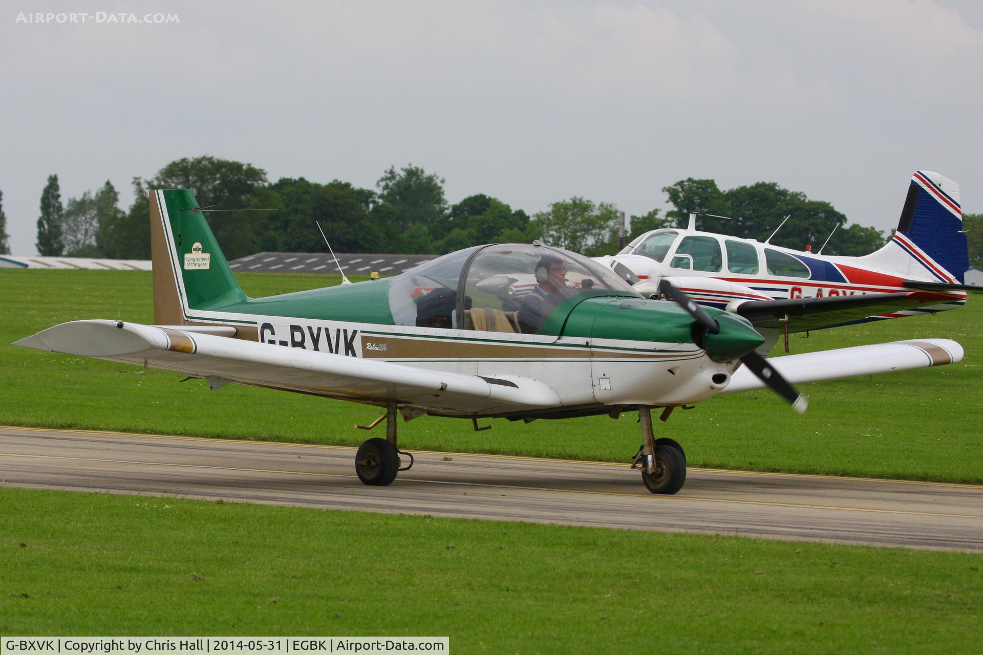G-BXVK, 1998 Robin HR-200-120B C/N 326, at AeroExpo 2014