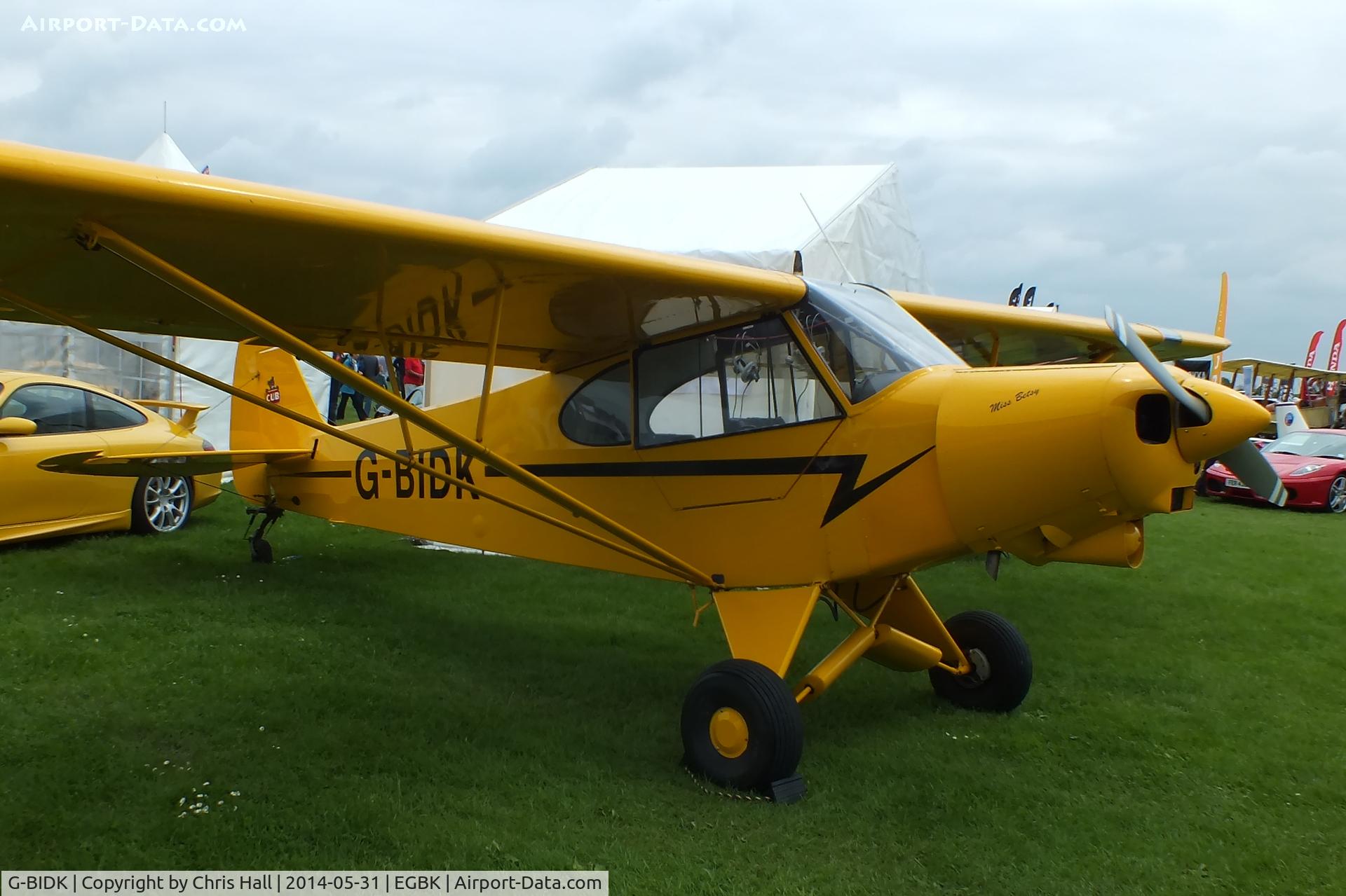 G-BIDK, 1958 Piper PA-18-150 Super Cub C/N 18-6591, at AeroExpo 2014