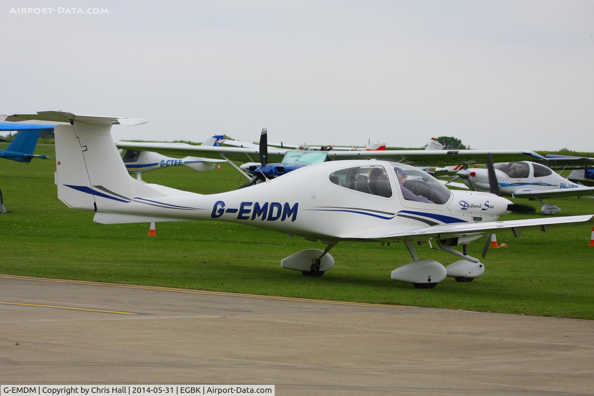 G-EMDM, 2000 Diamond DA-40 Diamond Star C/N 40.009, at AeroExpo 2014