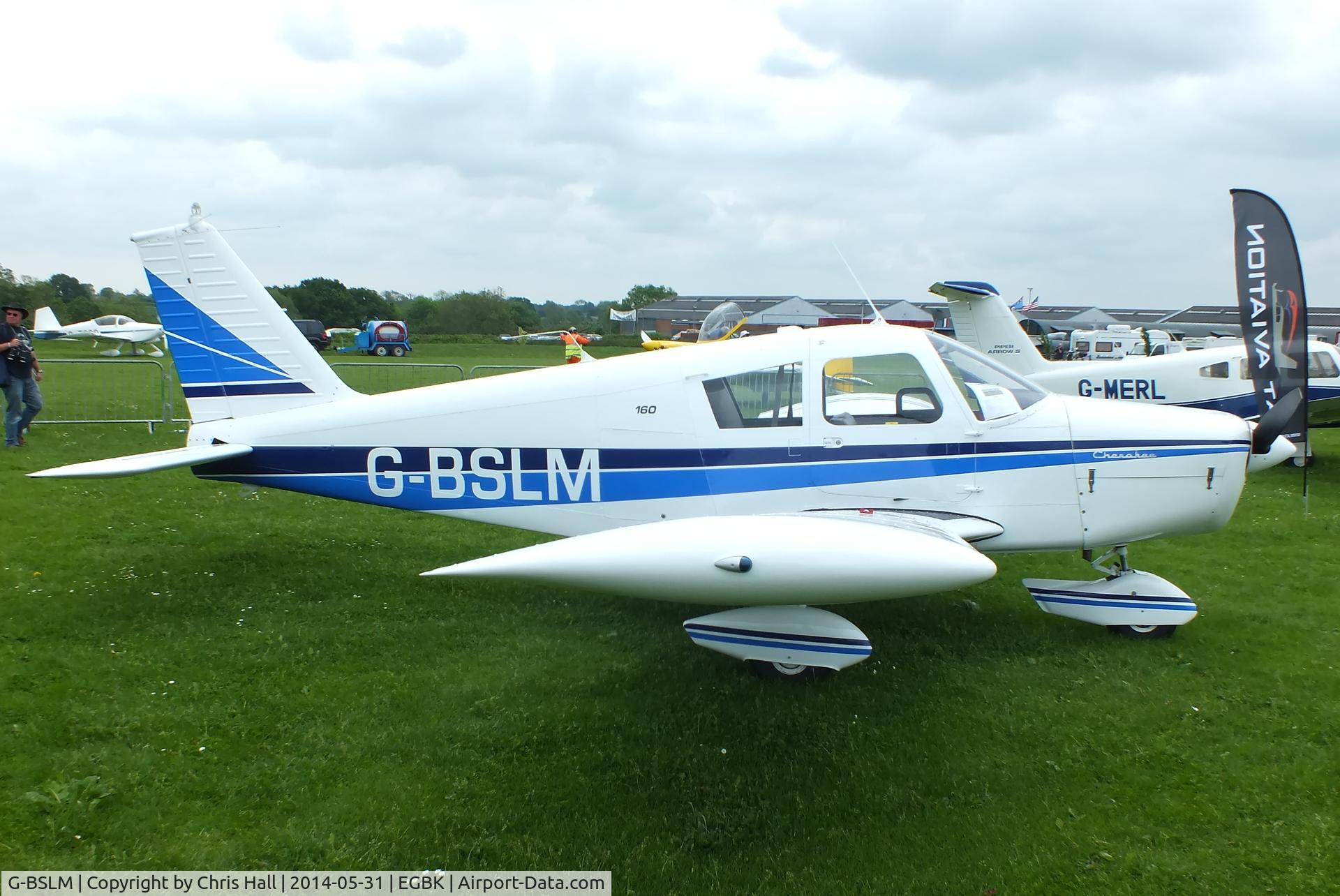 G-BSLM, 1962 Piper PA-28-160 Cherokee Cherokee C/N 28-308, at AeroExpo 2014