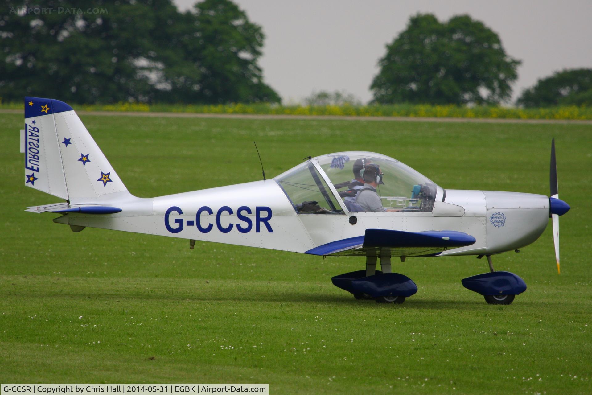 G-CCSR, 2004 Aerotechnik EV-97A Eurostar C/N PFA 315-14174, at AeroExpo 2014