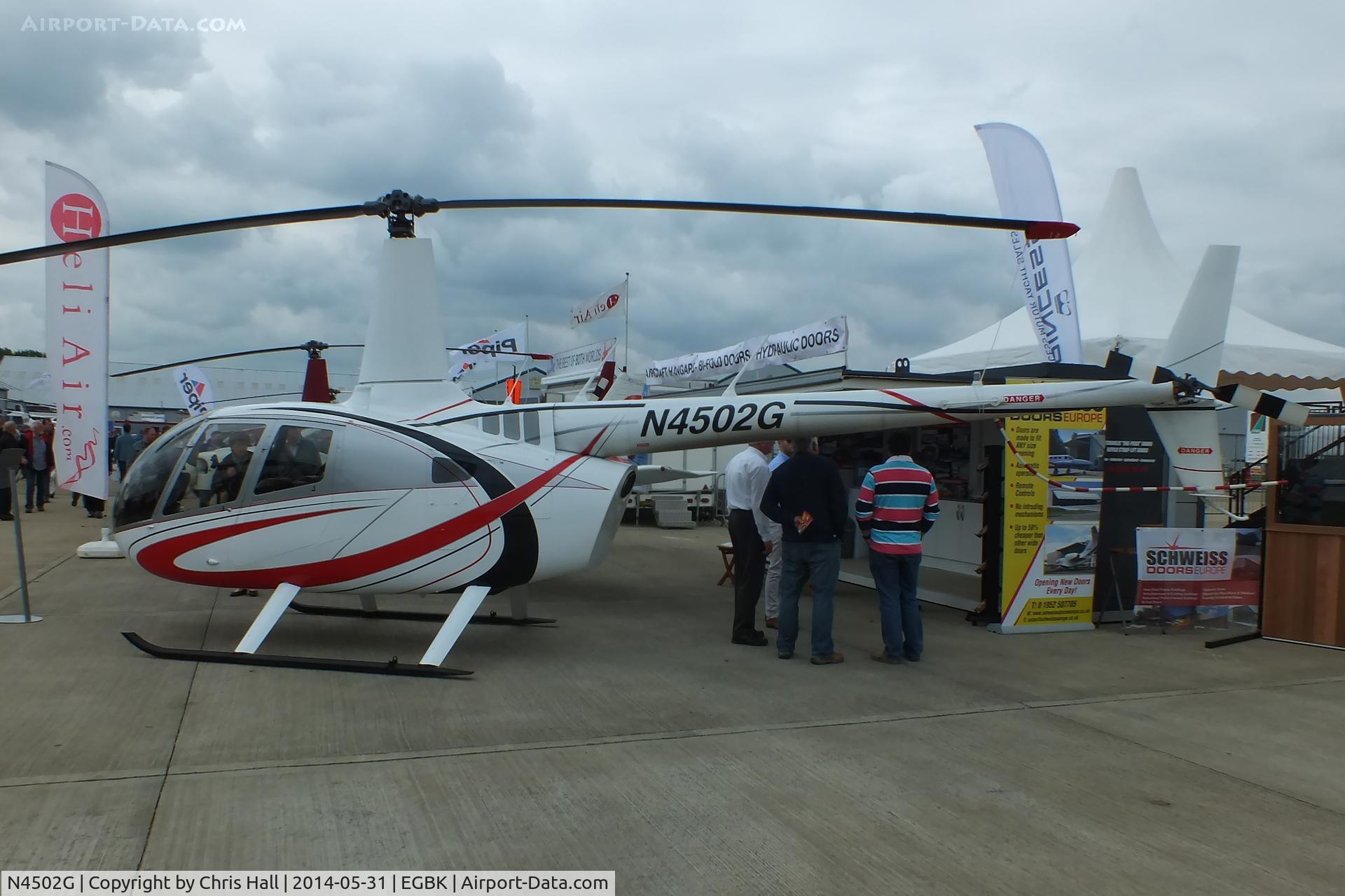 N4502G, 2011 Robinson R66 Turbine C/N 0059, at AeroExpo 2014