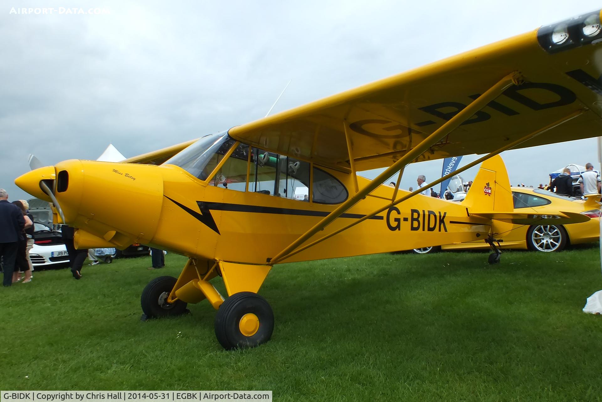 G-BIDK, 1958 Piper PA-18-150 Super Cub C/N 18-6591, at AeroExpo 2014
