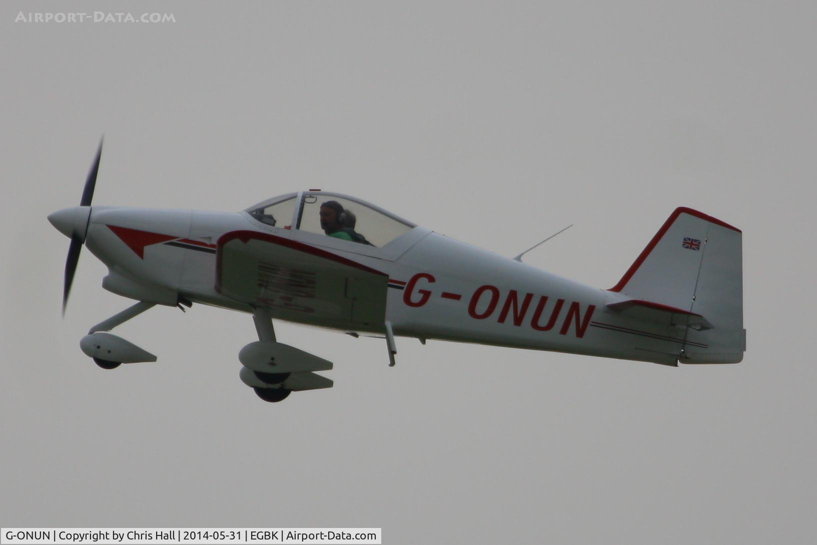 G-ONUN, 1999 Vans RV-6A C/N PFA 181-12976, at AeroExpo 2014