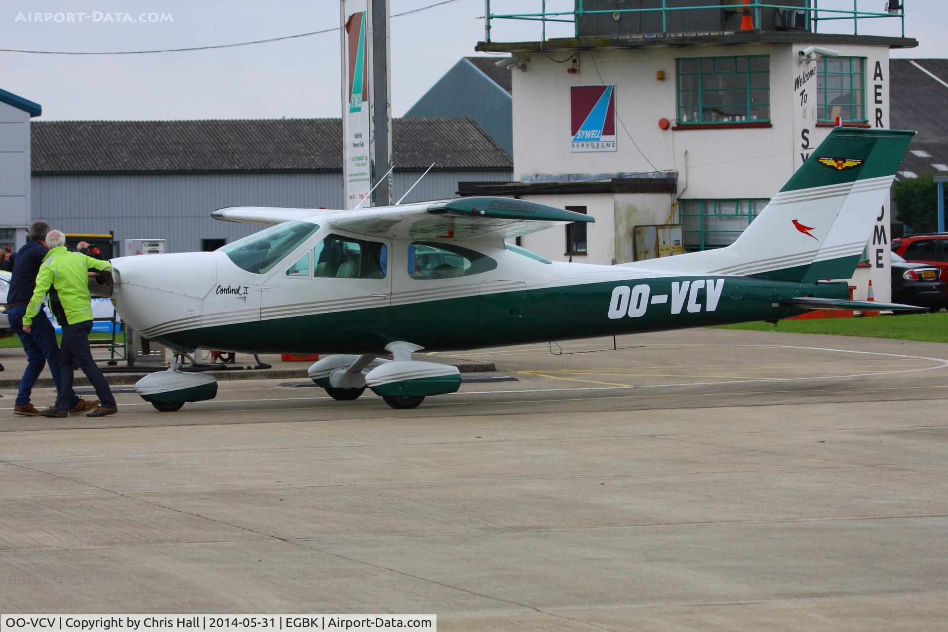OO-VCV, 1976 Cessna 177B II Cardinal C/N 17702576, at AeroExpo 2014