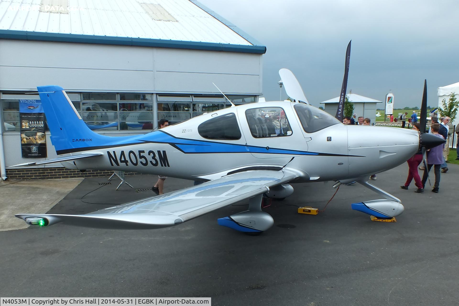 N4053M, 2014 Cirrus SR22 C/N 4053, at AeroExpo 2014