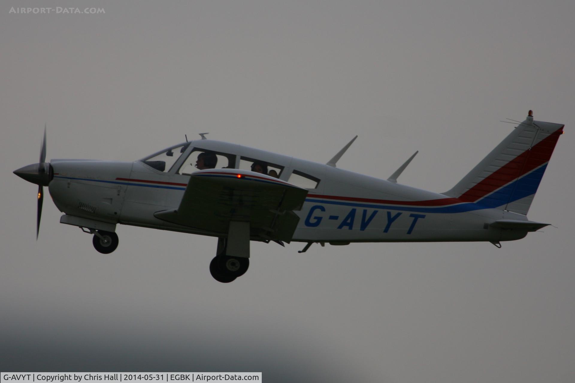 G-AVYT, 1968 Piper PA-28R-180 Cherokee Arrow C/N 28R-30472, at AeroExpo 2014