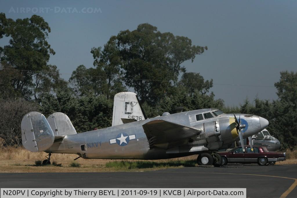 N20PV, 1944 Lockheed PV-2 Harpoon C/N 15-1490, Parking at Nut Tree Airport (registered as NL20P)