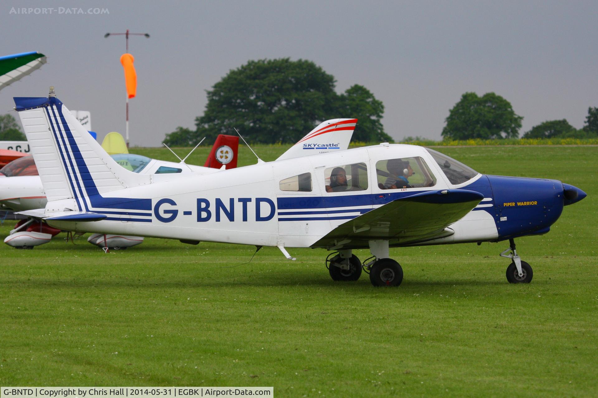 G-BNTD, 1977 Piper PA-28-161 Cherokee Warrior II C/N 28-7716235, at AeroExpo 2014