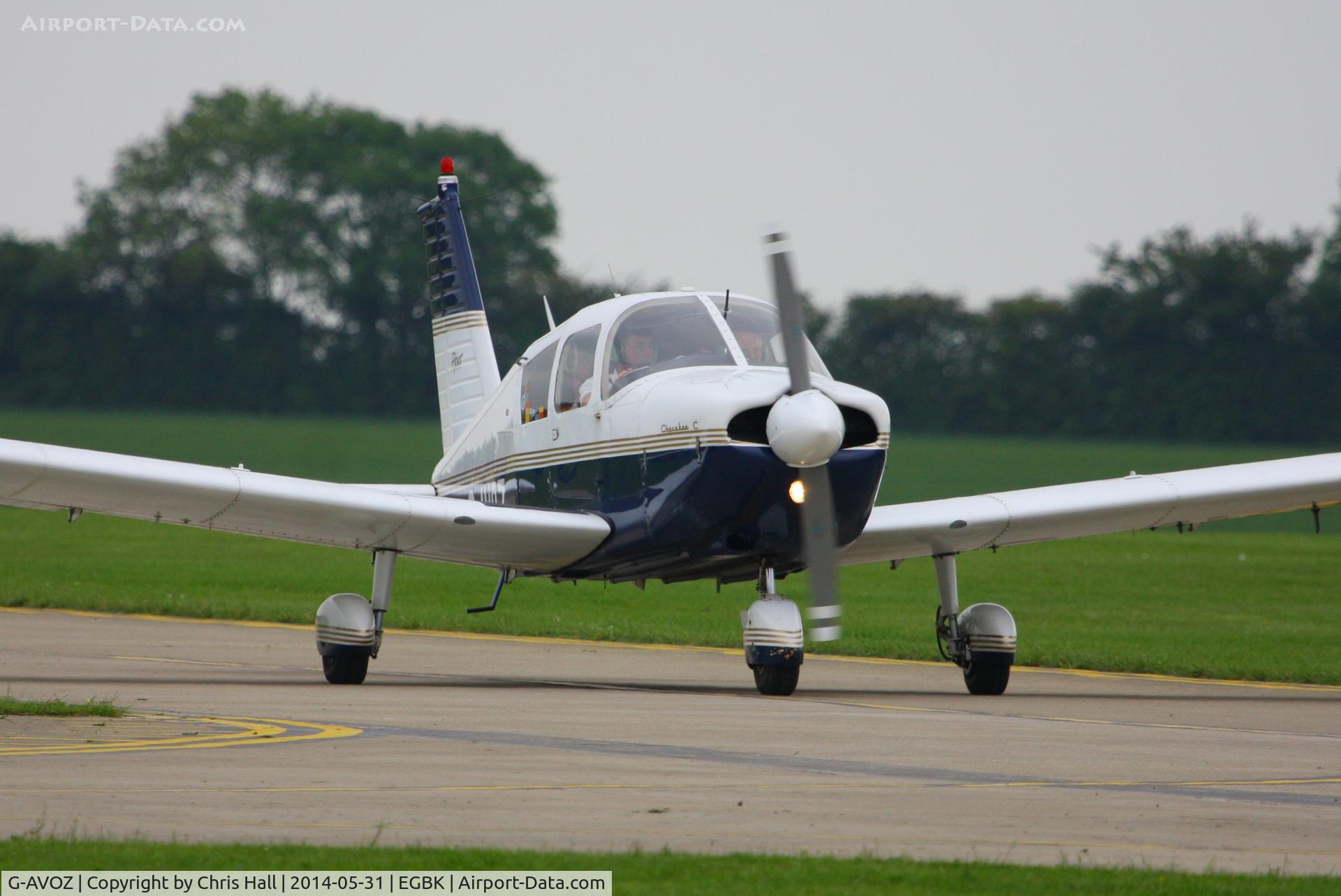 G-AVOZ, 1966 Piper PA-28-180 Cherokee C/N 28-3711, at AeroExpo 2014
