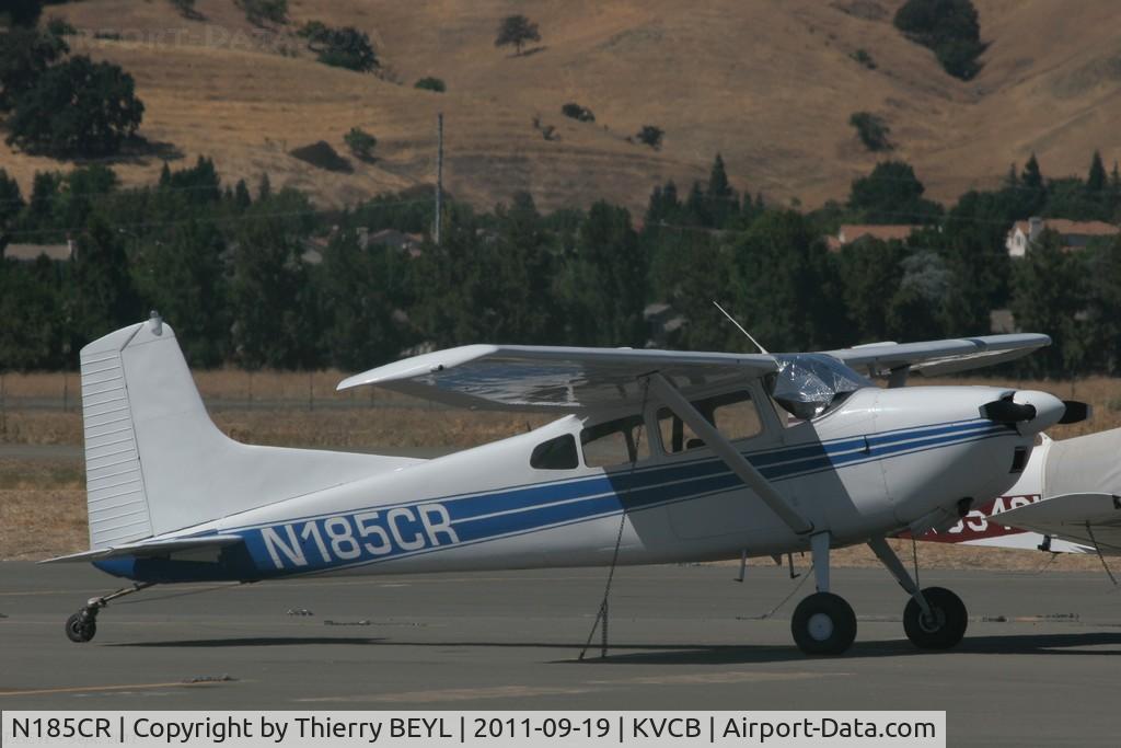 N185CR, 1962 Cessna 185A Skywagon C/N 185-0335, Parking at Nut Tree Airport