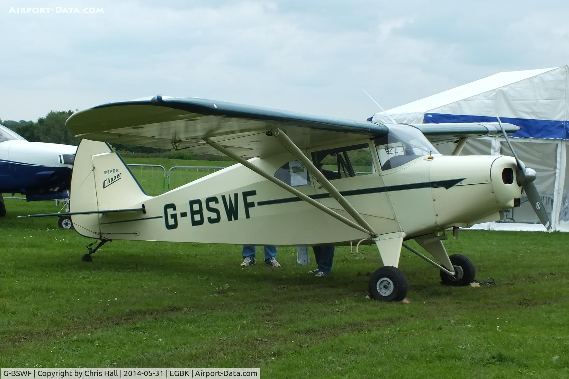 G-BSWF, 1949 Piper PA-16 Clipper C/N 16-475, at AeroExpo 2014