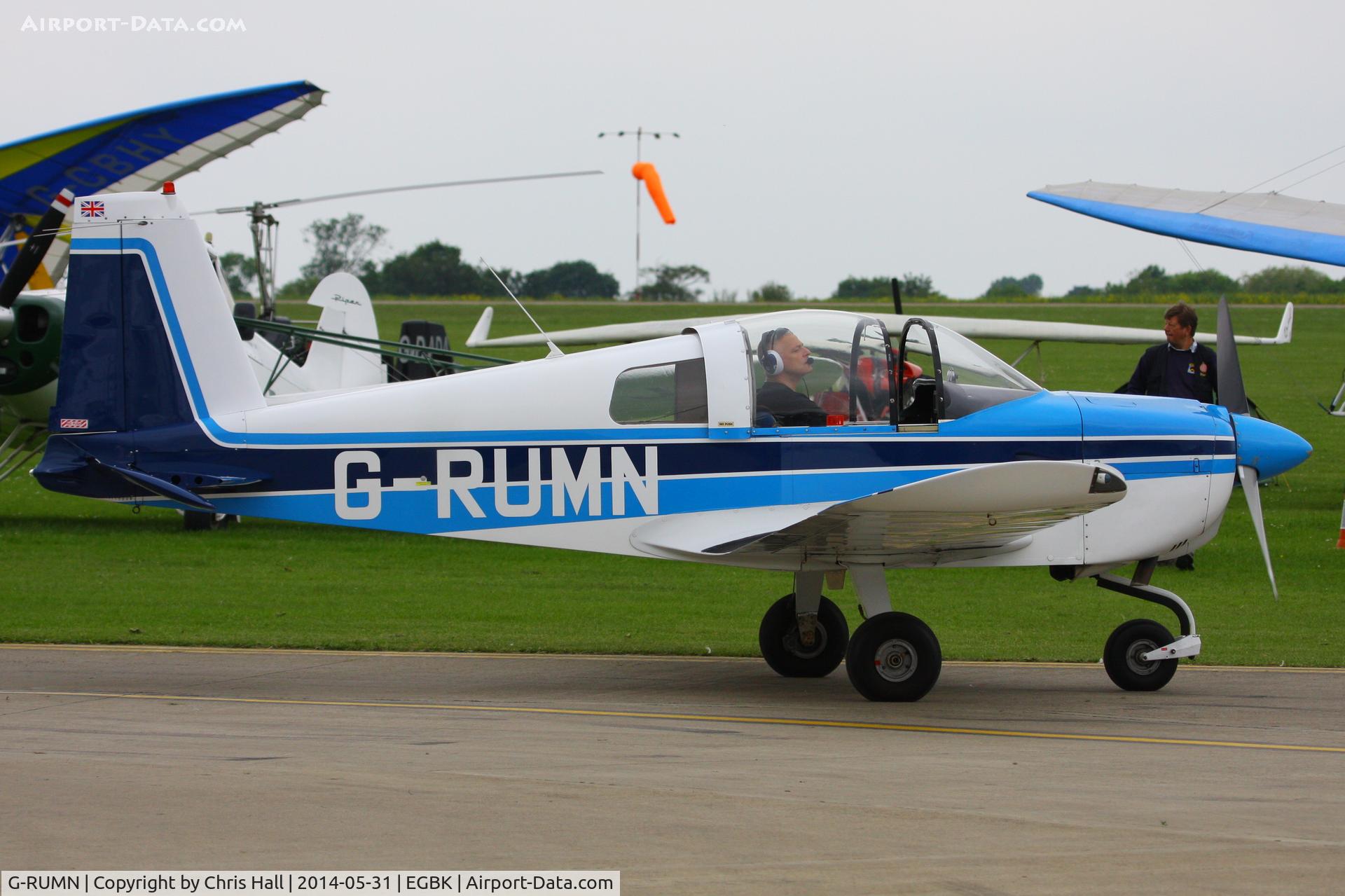G-RUMN, 1971 American Aviation AA-1A Trainer C/N AA1A-0086, at AeroExpo 2014
