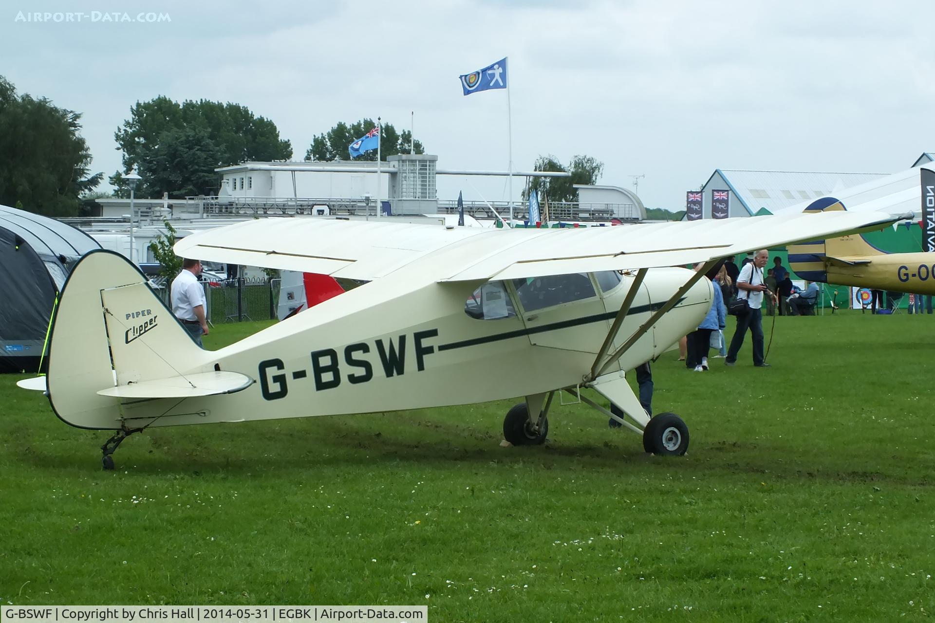 G-BSWF, 1949 Piper PA-16 Clipper C/N 16-475, at AeroExpo 2014