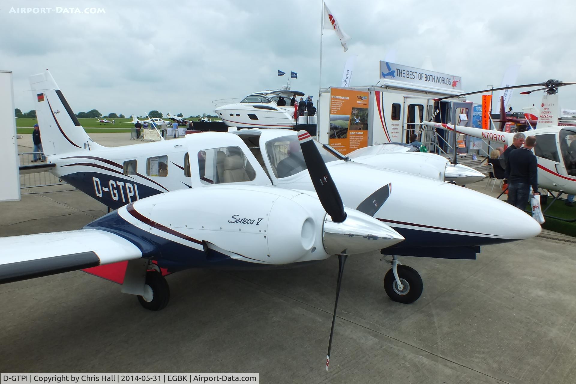 D-GTPI, Piper PA-34-220T C/N 3449410, at AeroExpo 2014