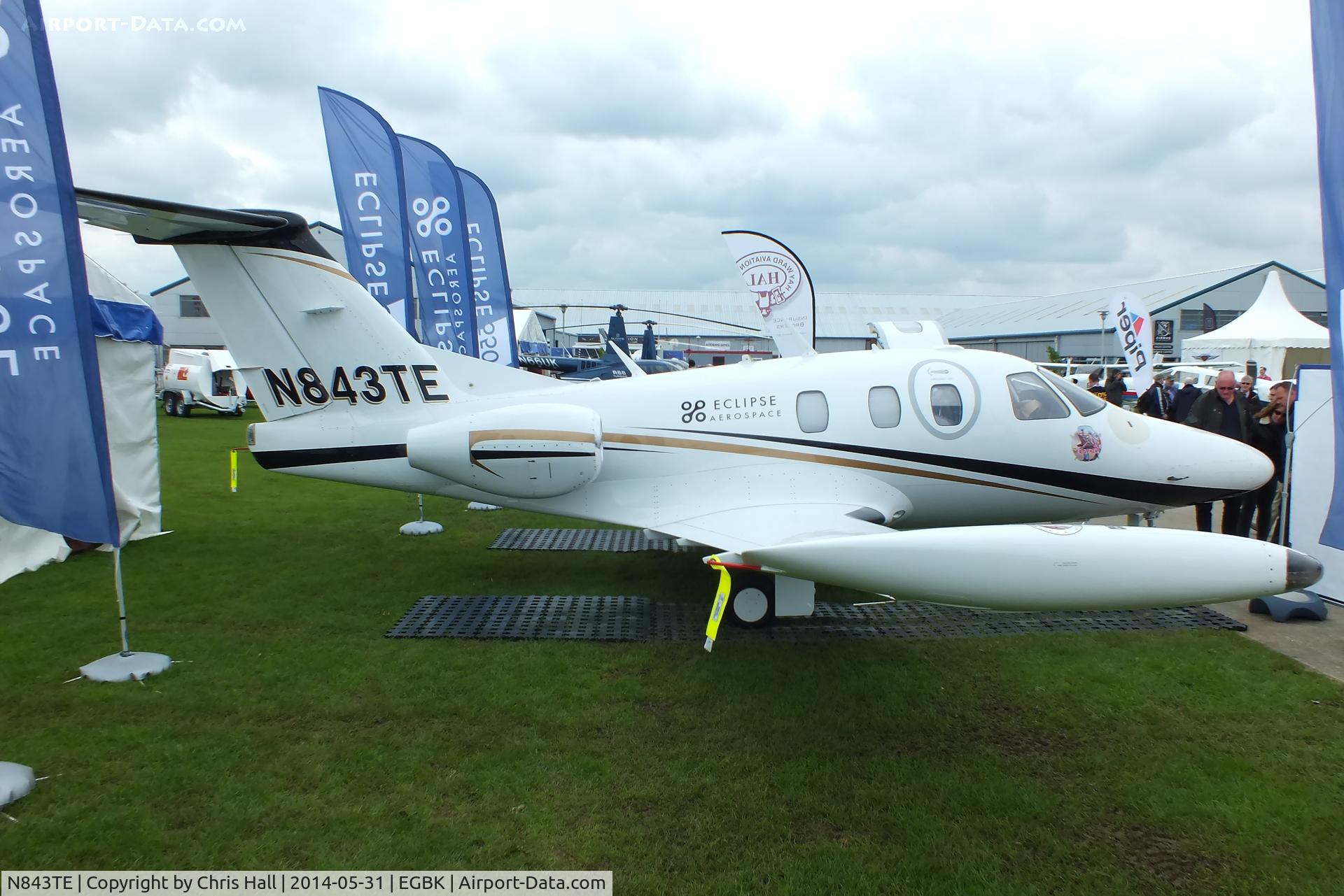 N843TE, 2007 Eclipse Aviation Corp EA500 C/N 000072, at AeroExpo 2014