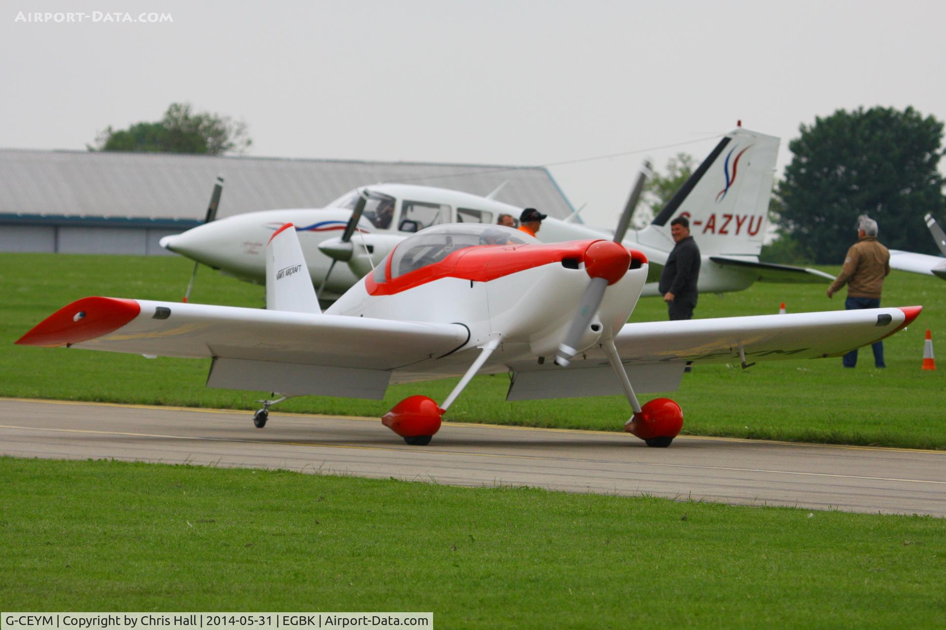 G-CEYM, 2007 Vans RV-6 C/N PFA 181A-14595, at AeroExpo 2014
