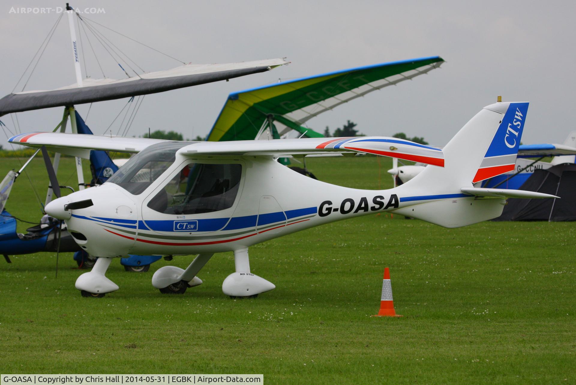 G-OASA, 2009 Flight Design CTSW C/N 8497, at AeroExpo 2014