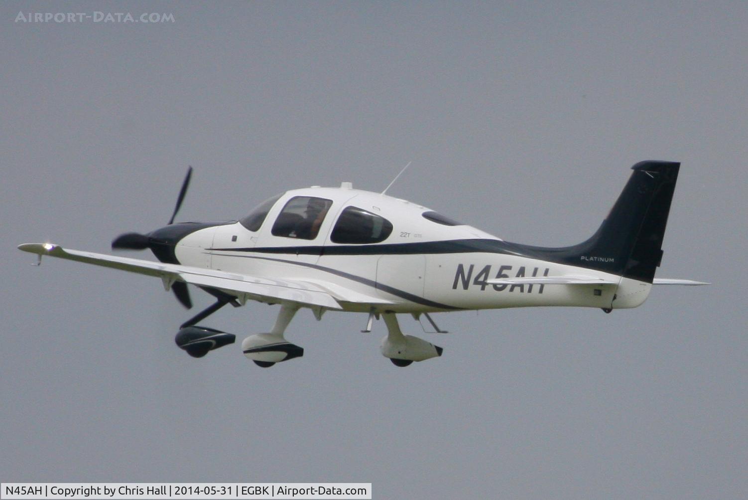 N45AH, 2014 Cirrus SR22T GTS C/N 0701, at AeroExpo 2014