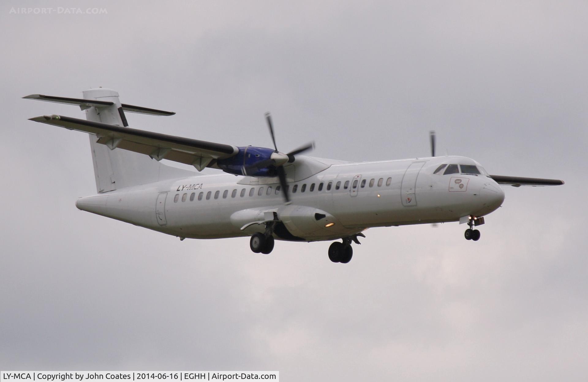 LY-MCA, 1991 ATR 72-201 C/N 212, Finals to 08 for Aer Arann