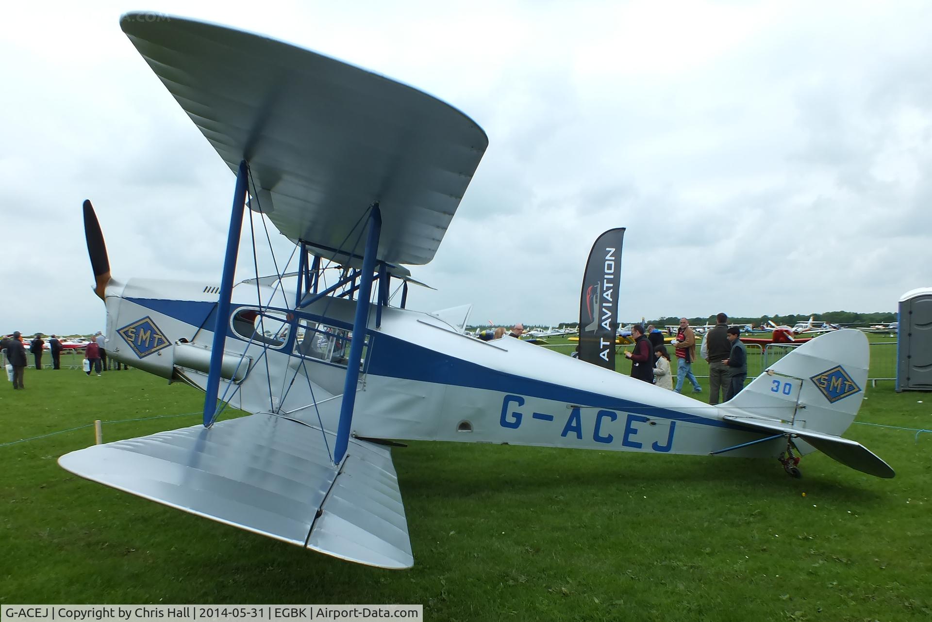G-ACEJ, 1933 De Havilland DH.83 Fox Moth C/N 4069, at AeroExpo 2014