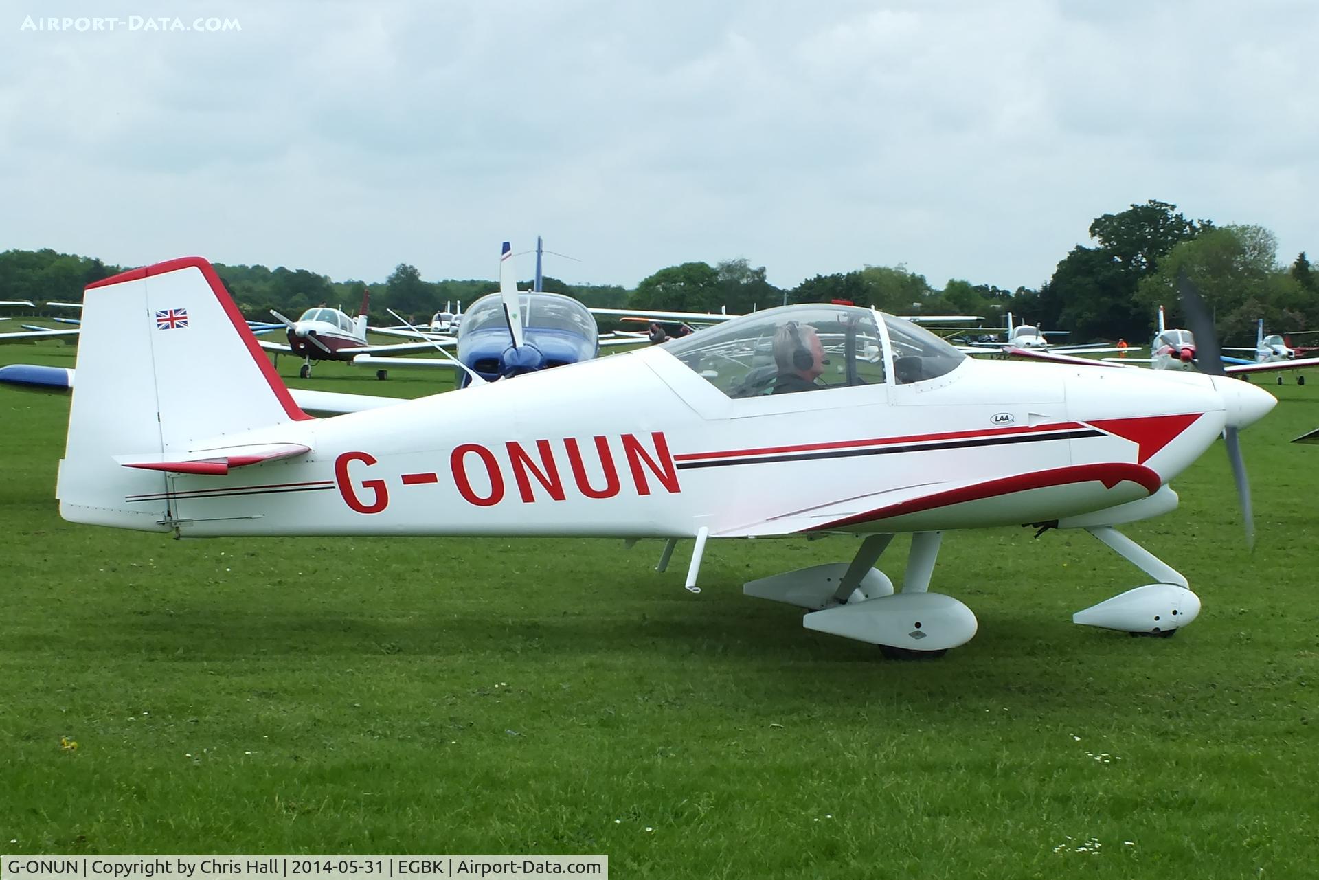 G-ONUN, 1999 Vans RV-6A C/N PFA 181-12976, at AeroExpo 2014