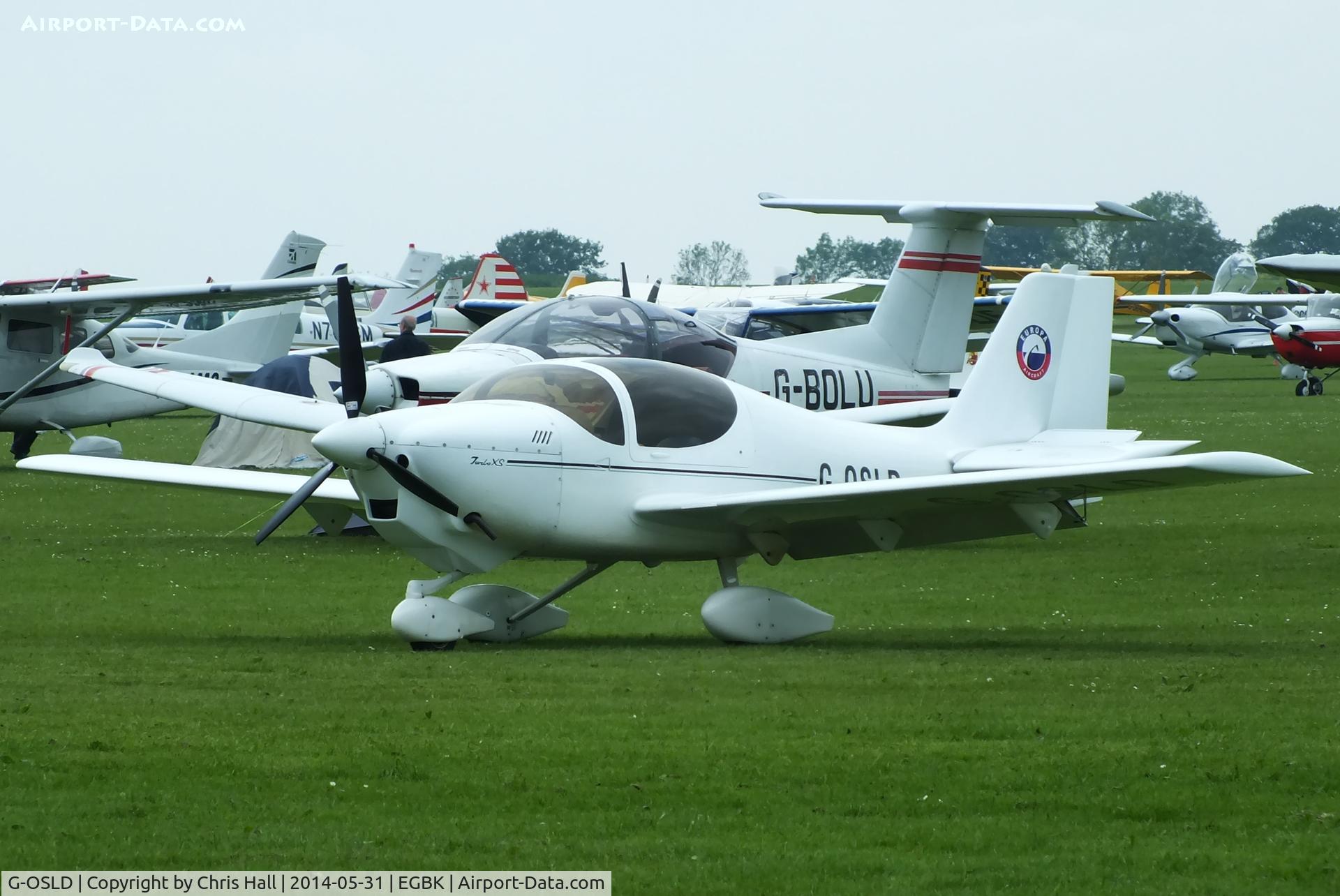 G-OSLD, 2000 Europa XS Tri-Gear C/N PFA 247-13641, at AeroExpo 2014