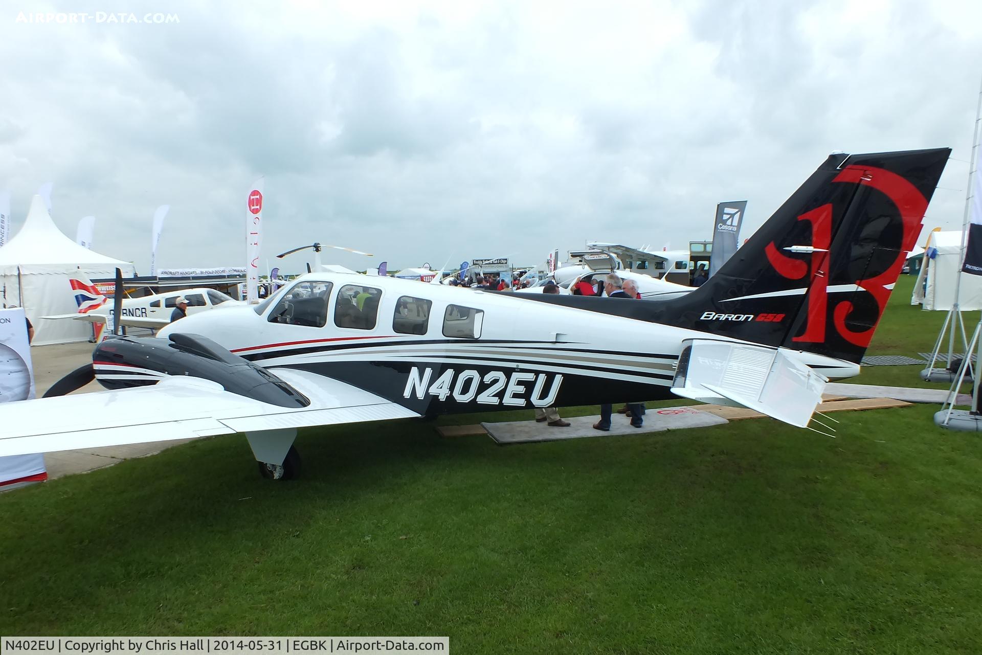 N402EU, 2014 Beechcraft G58 Baron C/N TH-2402, at AeroExpo 2014