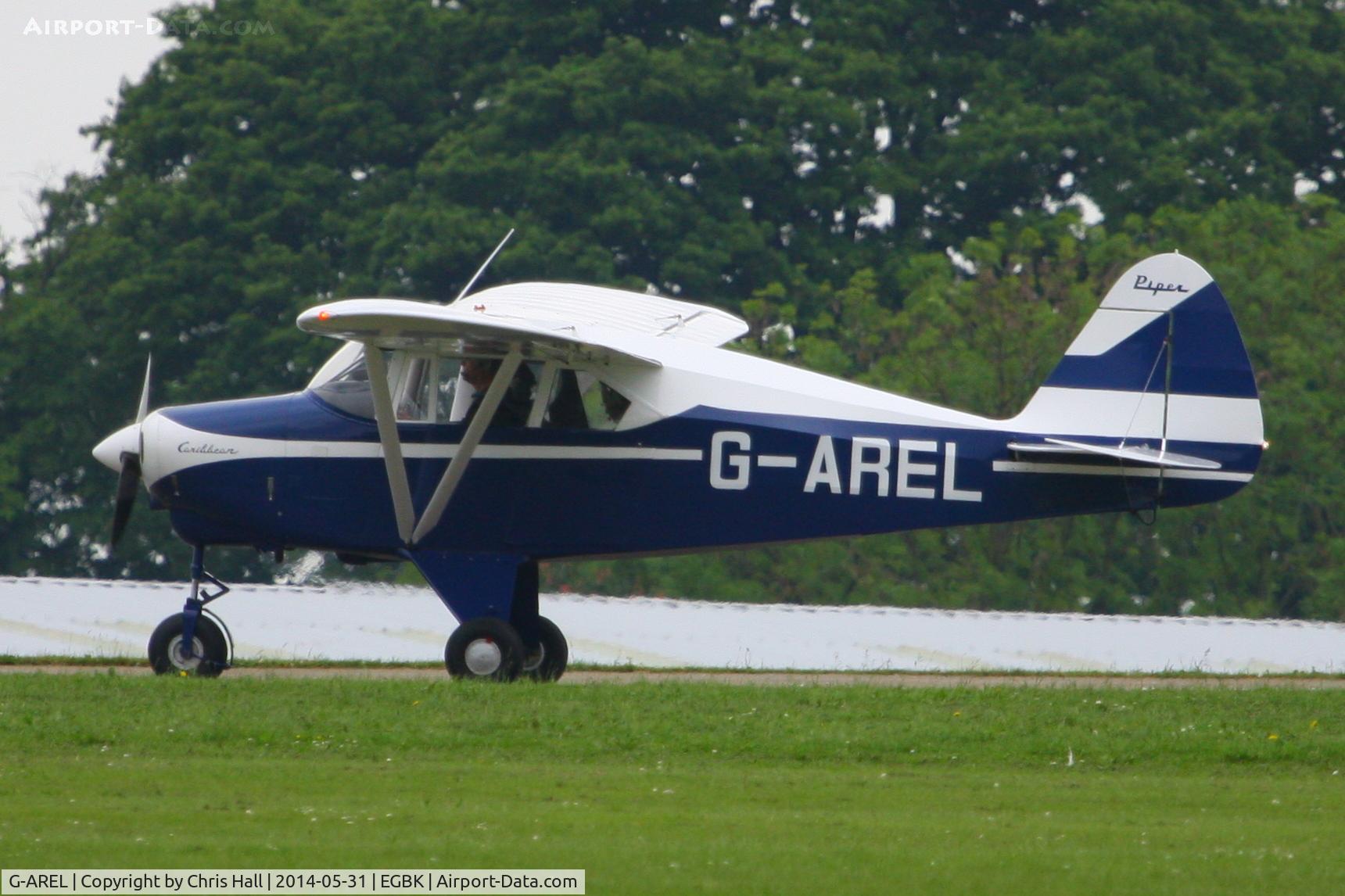 G-AREL, 1960 Piper PA-22-150 Caribbean C/N 22-7284, at AeroExpo 2014